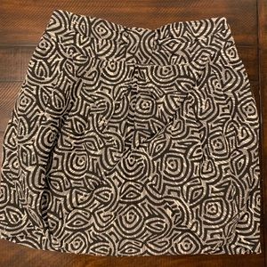 Eva Franco skirt size 4 geometric modern draping